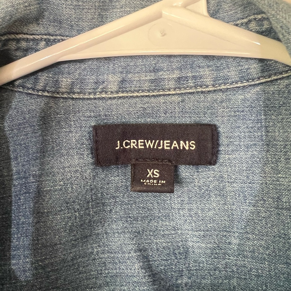 J.Crew Light Blue Denim Shirt XS - Picture 3 of 3
